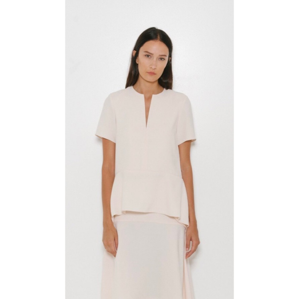 T by Alexander Wang Crepe Blouse / off white